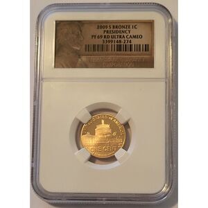 2009 S Lincoln Bicentennial Cent Presidency Proof PF69 RED UC NGC Portrait Label